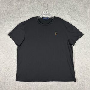 Polo Ralph Lauren Men's XL Black Tee Classic Fit Flesh Pony